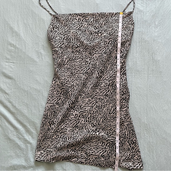 Dynamite Printed Cowl Neck Mini Dress - Picture 9 of 10